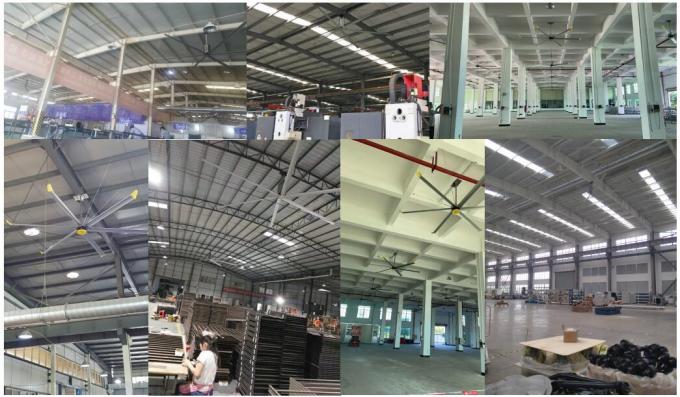 65 RPM Riesenluftkühler Big Blade HVLS Industrieventilatoren 7