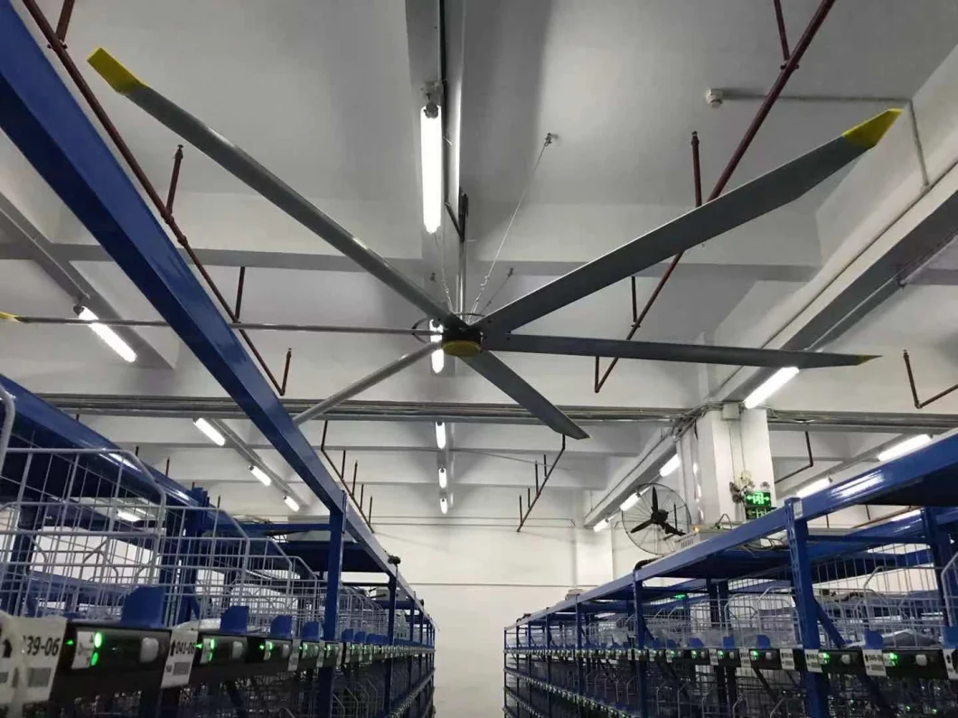 Big Ass Large Industrial Ceiling Fan for Factory Ventilation