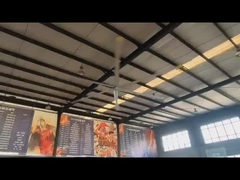 Großer Luftstrom 7,3 m 24 Fuß Industrie-HVLS-Ventilator mit PMSM-Motor und Energiesparfunktion