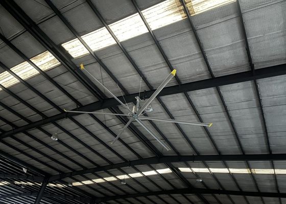 Ein guter Preis. Aluminiumblatt Industrie-HVLS Deckenventilator für Lager-Farm-Auspuffventilator Pmsm Motorventilator Online