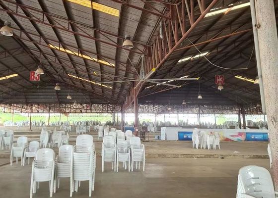 Ein guter Preis. Horizontaler Deckenlüfter des Luftkühler-HVLS 24 Fuß-industrielles Deckenlüfter ODM Online