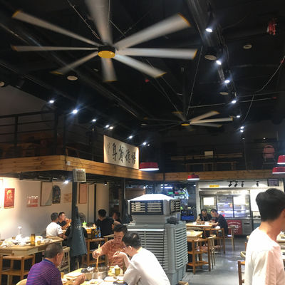 Ein guter Preis. Al-Mg Alloy Blades 2.4m 8FT PMSM HVLS-Ventilatoren für die Luftkühlung in Restaurants und Food Court Online
