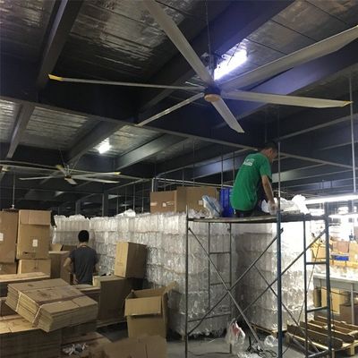 Ein guter Preis. BLCD-Motor 5,0m 16ft Großluftstrom HVLS Deckenventilator für Luftkühlung und Lüftung Online