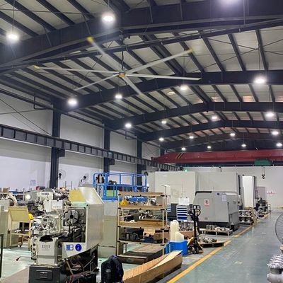 6Pcs Blade 7.3m 24FT Pmsm Energieeinsparender Industrieventilator für Luftkühlung und Lüftung