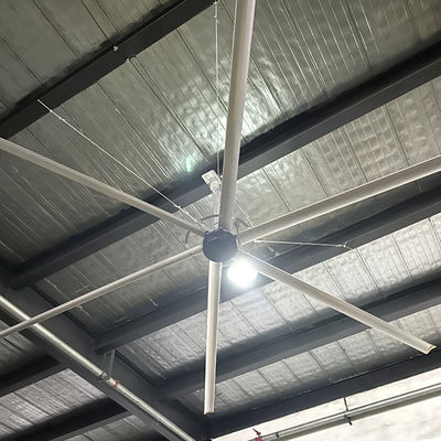 Ein guter Preis. PMSM Motorgetriebene große HVLS Deckenventilatoren für Kabelherstellung Online