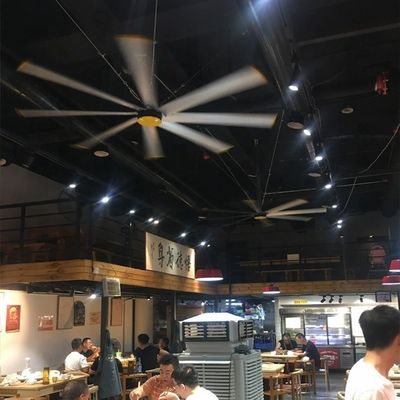 Ein guter Preis. 2.4m 8FT Bürstenloser HVLS-Deckenventilator für Lager und Gewerbebetriebe Wartungsfrei Online