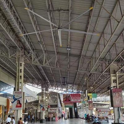 Ein guter Preis. 5.0m 16FT elektrischer AC-betriebener HVLS-Industrielle Deckenventilator mit PMSM-Motor Online