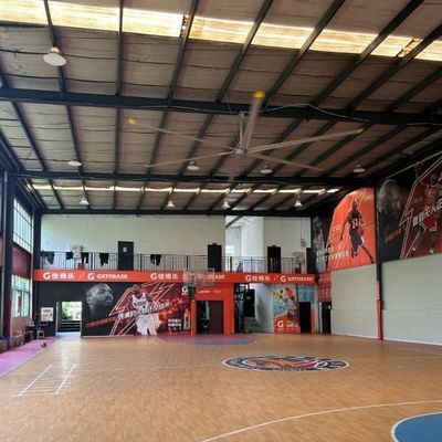 Ein guter Preis. 8-24FT großer Industrieventilator für Basketballventilation AC elektrischer Strom Typ Blatt Material Aluminium Online