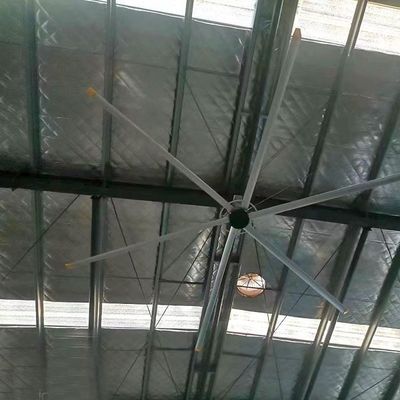Ein guter Preis. DX-7.3 Großer HVLS-Industrielle Deckenventilator mit PMSM-Motor und Al-Mg-Blade-Material Online