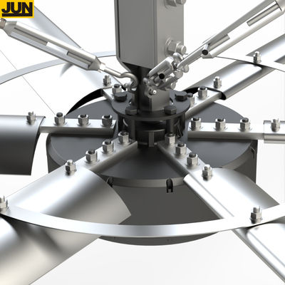 Ein guter Preis. 5.0m 16ft Niedriggeräusche Großer Wind Luftstrom Garage Lüftung Riese Industrie HVLS Großer Deckenventilator Online
