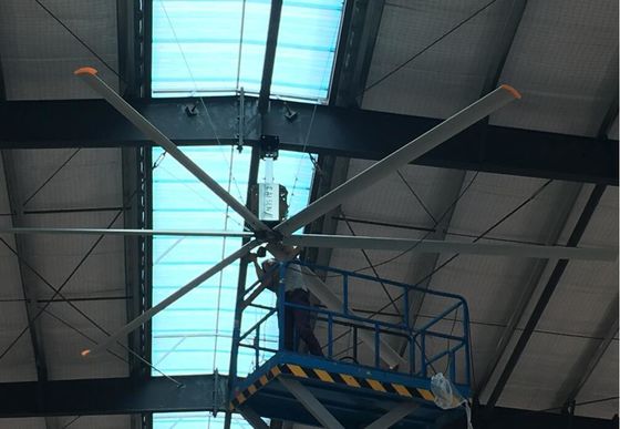 Ein guter Preis. Werkstätten-Pfahlmontierte HVLS-Lüfter Online