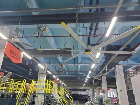 Ein guter Preis. Große industrielle Pmsm HVls Deckenventilator 7,3 m für die Luftkühlung Lüftung Online